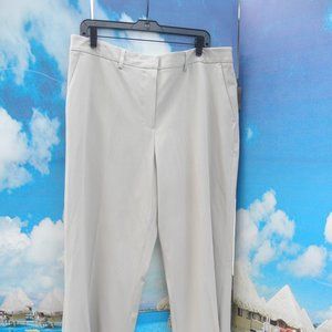 NEW by MERONA, STYLE TAYLOR, PANTS, DRESS SLACKS TROUSERS, BROWN LINEN, SIZE 18